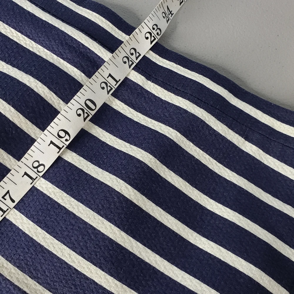 J Crew Gradient Stripe Pencil Skirt 8 Colorblock Textured Nautical Yatch Preppy
